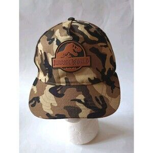 Jurassic World Hat Universal Studios Camo Adjustable Snap Back Cap